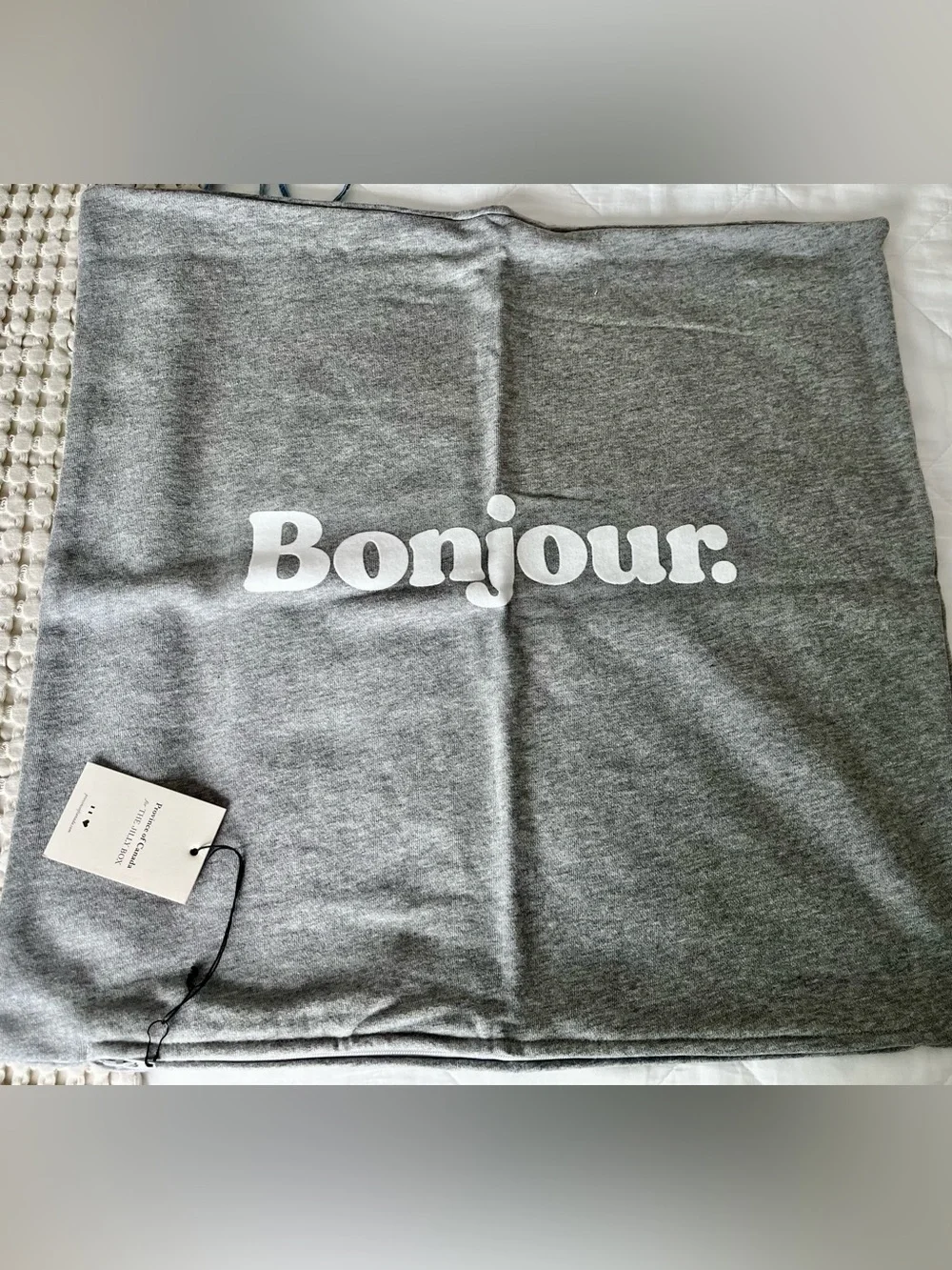 Bonjour Pillow Cover 20”